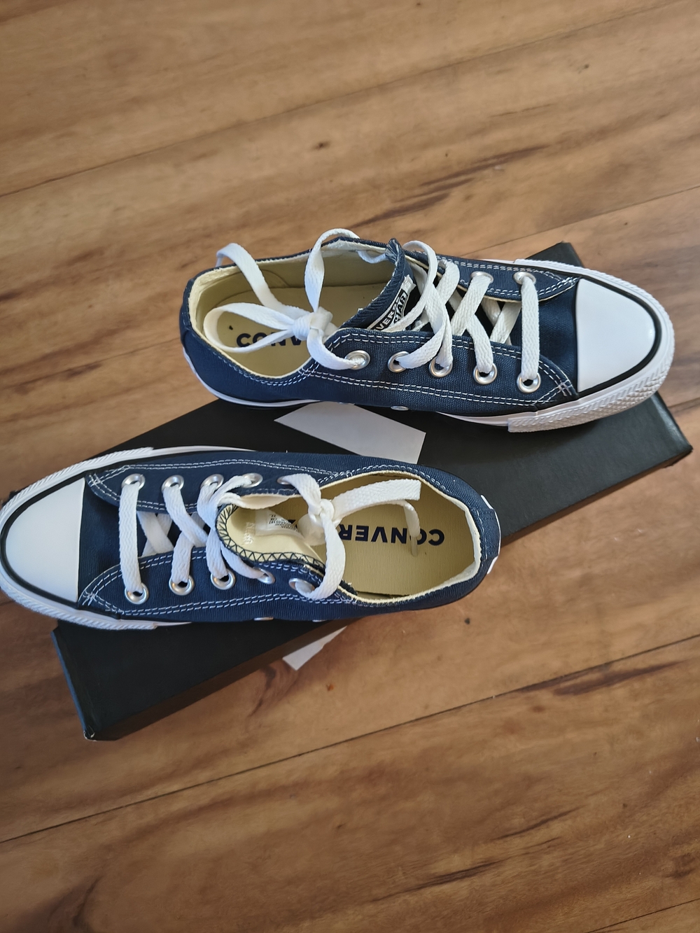 Converse Women's Low Top Canvas Sneakers - Navy